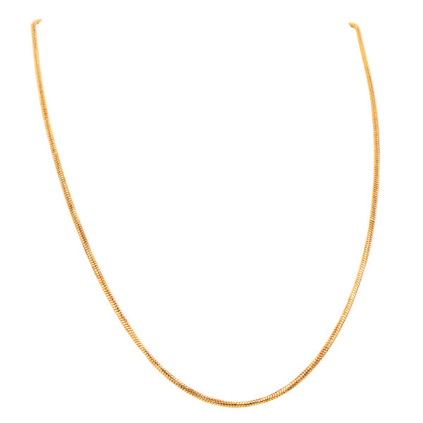 22K Plain Gold Chain