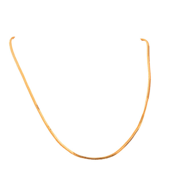 22K Plain Gold Round Snake Chain