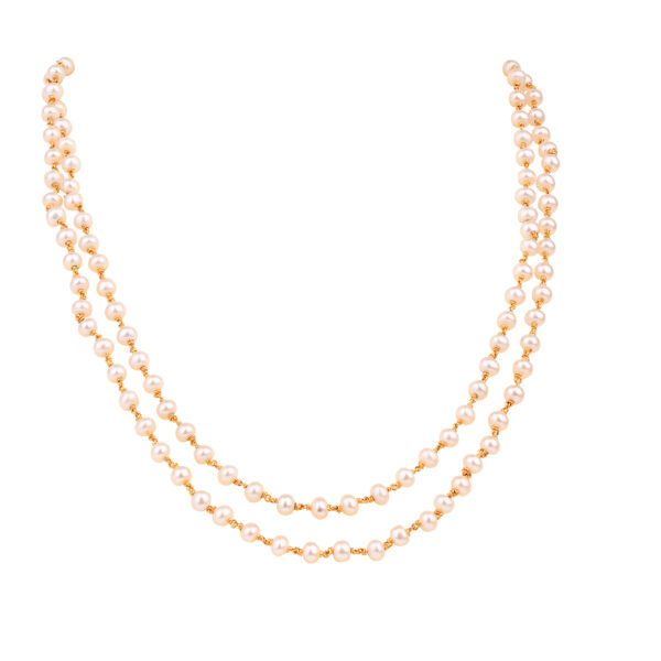 22K Double Row Pearl Chain