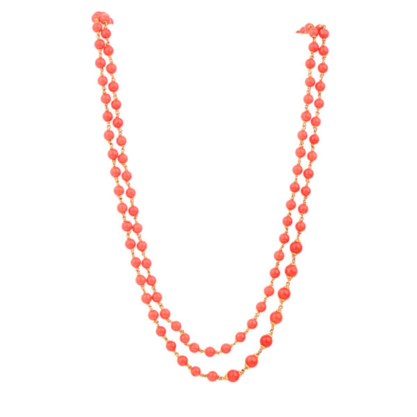 22K Double Row Coral Chain