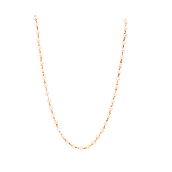 22K Gold Pearl Chain