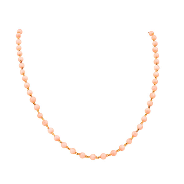 22K Pink Coral Gold Chain