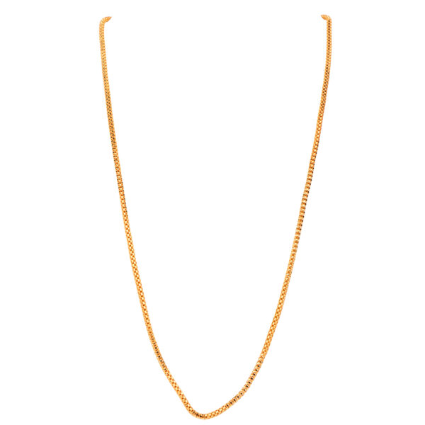 22K Plain Gold Chain