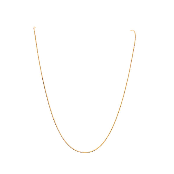 22K Plain Gold Chain