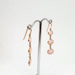 Aquamarine Gemstone Earrings, Hoops In 18Kt Gold (1.800 Grams)