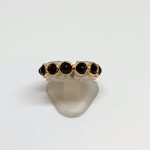 Designer Black Spinel Ring In 18Kt Yellow Gold