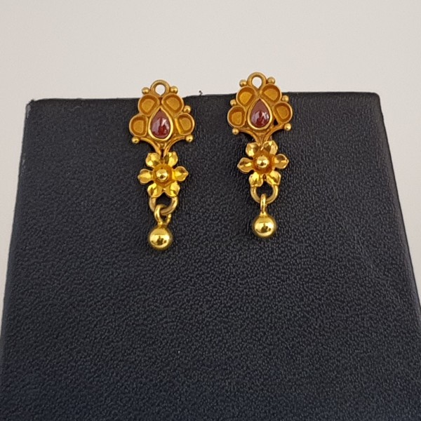 Plain Gold Earrings (2.930 Grams) / Gold Ear Tops