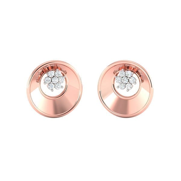 Diamond Earring in 18Kt Gold (3.000 gram) with Diamonds (0.18 Ct)