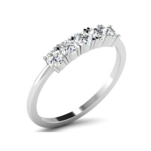 Diamond Ring in 18Kt Gold (1.800 gram) with Diamonds (0.50 Ct) for Women