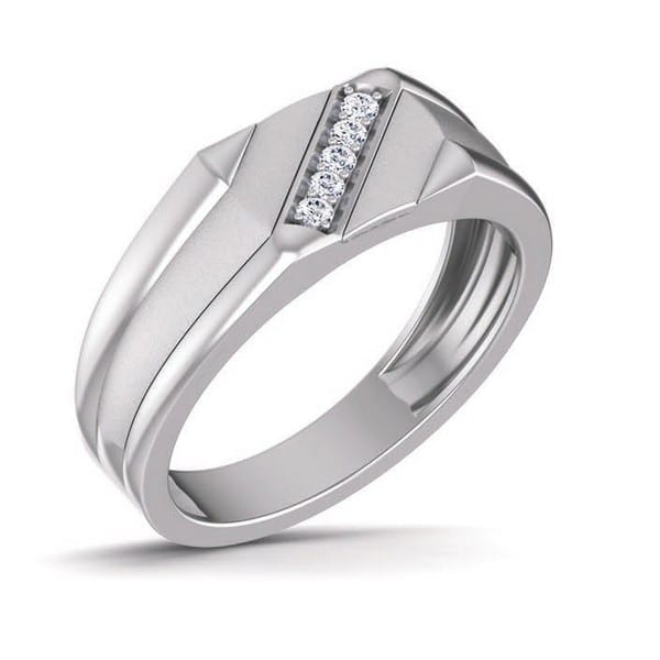 18K White Gold Diamond Ring 0.37ct