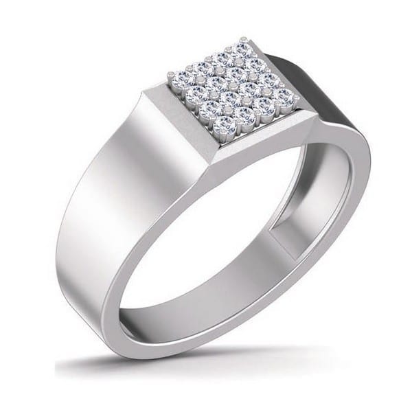 Thin Geo Ring w/Diamond, Gold Vermeil | Men's Rings | Miansai