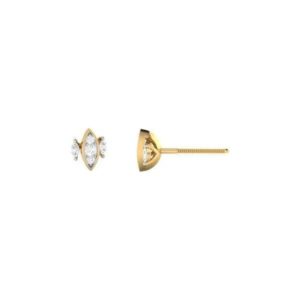 Diamond Earring in 18Kt Gold (1.300 gram) with Diamonds (0.21 Ct)