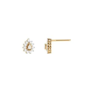 Diamond Earring in 18Kt Gold (1.870 gram) with Diamonds (0.38 Ct)