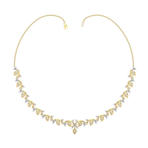 Diamond Necklace In 18Kt Gold (17.870 Gram) With Diamonds (2.13 Ct)