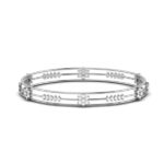 Elegant Diamond Bangles (1.24 Ct) , 18Kt Gold (15.750 gram) 