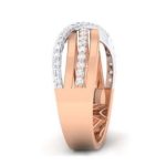 Women Diamond Ring (0.64 Ct) In 2-tone 18Kt Gold (6.990 gm)