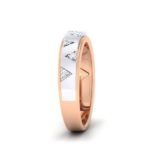 2-Tone Couple Diamond Ring (0.11Ct) in 18Kt Gold