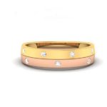 Diamond  Ring (0.24 Ct) In 18Kt Gold (3.690 Gram) For Men