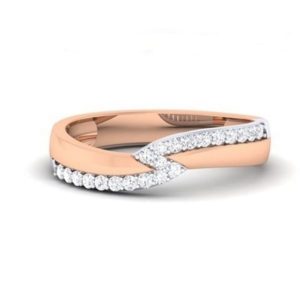 Diamond Ring in 18Kt Gold (3.860 gram) with Diamonds (0.20 Ct) for Women
