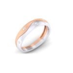 18Kt Gold Ring (4.190 Gram) With Diamonds (0.22 Ct) For Men