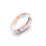 Diamond Ring (0.12 Ct) in 18Kt Gold (3.690 gram) for Women