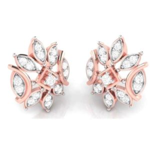 Diamond Studs (0.26 cts) in 18K Gold (3.350 grams) for Women