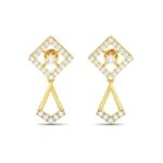 Diamond Earring  (0.37Ct)in 18Kt Gold (2.500 gram) for women