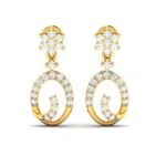 Diamond Earring (0.34 Ct) in 18K Gold (2.220 gram) for Women