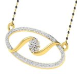 Diamond Mangalsutra In 18Kt Gold (3.630 gram) with Diamonds (0.60 Ct)