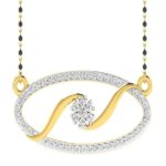 Diamond Mangalsutra In 18Kt Gold (3.630 gram) with Diamonds (0.60 Ct)