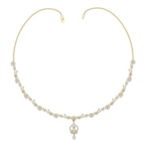Diamond Necklace In 18Kt Gold (20.490 Gram) With Diamonds (2.54 Ct)