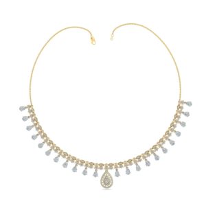 Diamond Necklace In 18Kt Gold (24.350 Gram) With Diamonds (3.25 Ct)