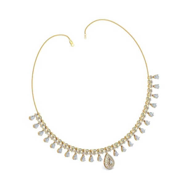 Diamond Necklace In 18Kt Gold (24.350 Gram) With Diamonds (3.25 Ct)