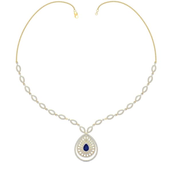 Diamond Necklace In 18Kt Gold (14.490 Gram) With Diamonds (2.52 Ct)