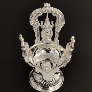 Handcrafted Silver Pooja Plate (317 Gms)