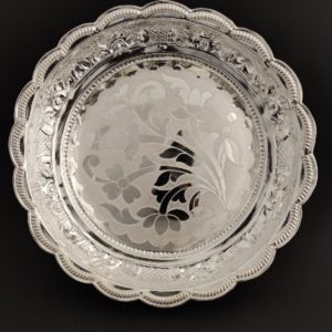 Handcrafted Silver Pooja Plate (303 Gms)