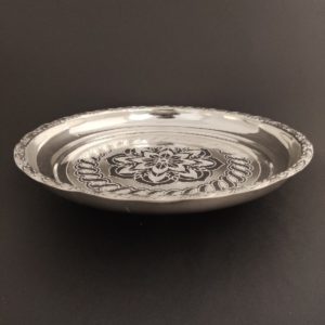 Handcrafted Silver Pooja Plate (299 Gms)