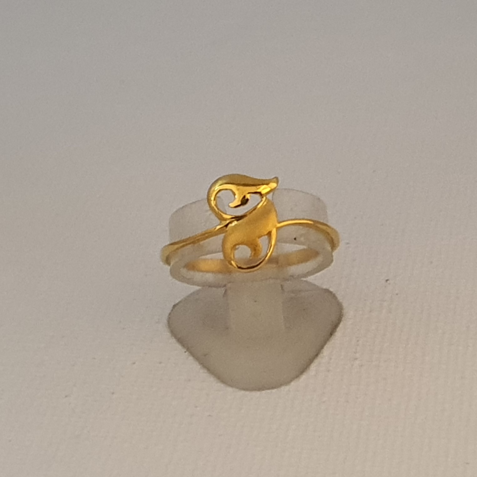 Stunning 1 Gram Gold Stone Ring for Ladies | Parakkat Jewels
