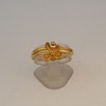 Sleek Gold Ring (2.780 Grams) in 22Kt Gold for Women