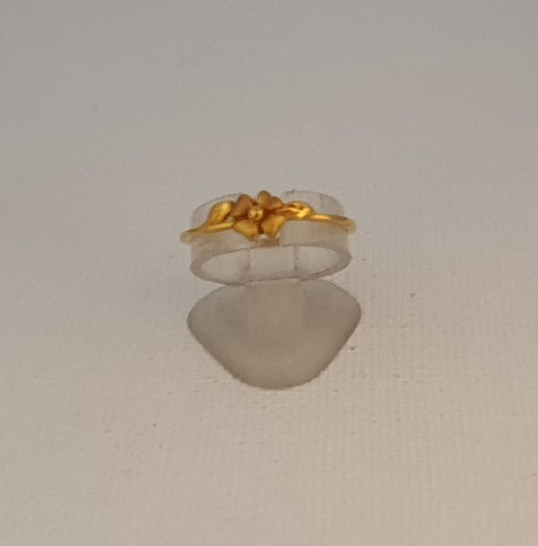 Sleek Women's Gold Ring (1.310 Grams), 22Kt Gold Jewellery