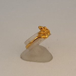 Gold Ring (1.850 Grams), 22Kt Plain Yellow Gold Jewellery for Women