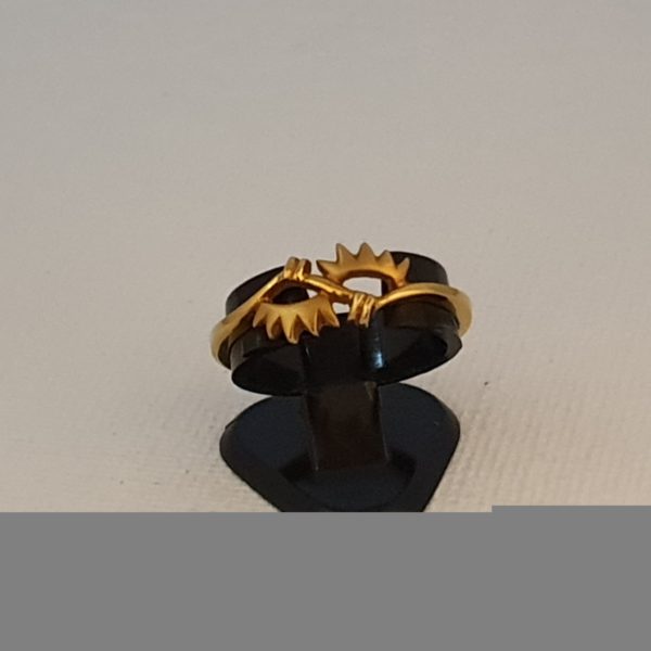 Gold Ring (2.190 Grams), 22Kt Plain Yellow Gold Jewellery for Women