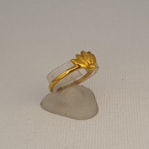 Gold Ring (1.610 Grams), 22Kt Plain Yellow Gold Jewellery for Women
