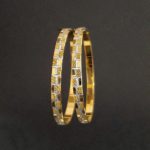 Gold and Rhodium finish Bangles (26.620 grams) set of 2