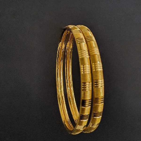 Royal Look One Gram 22k Gold Plated Brass Metal Bangles for Girls
