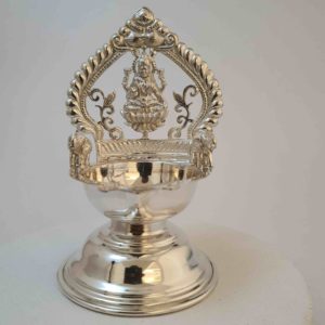 Silver Kamakshi Lamp (115Gms) in 925 Silver