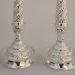 Handcrafted Silver Kuthuvilaku (545 Gms) for Pooja