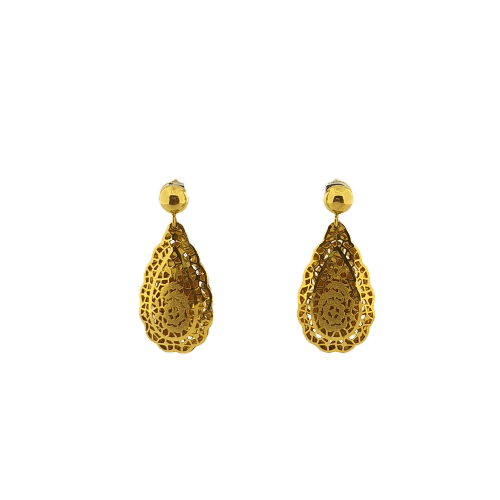 22K Plain Gold Necklace Set (27.000 grams) for Women