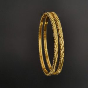 Gold Bangles (23.810 grams) set of 2 in 22K Yellow Gold