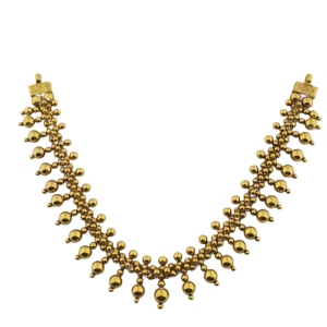Handmade 22K Plain Yellow Gold Necklace Set (29.700 grams)
